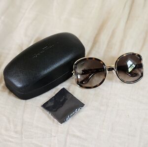 Salvatore Ferragamo Tortoise Shell Buckle Collection Sunglasses